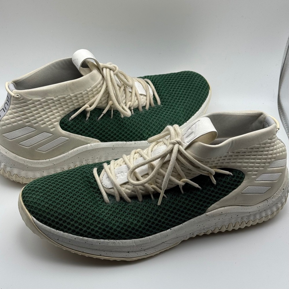 Adidas Dame 4 Bulls Mens Basketball Shoes Green Cream Size 16